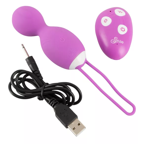 SMILE Love Ball - drehende Vibro-Ei (lila)
