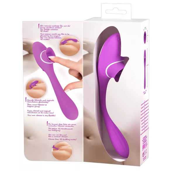 You2Toys 2 Function Vibe - Akku 2in1 Vibrator (Lila)