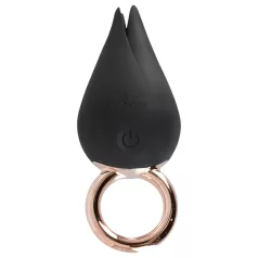   Belou - Akku-betriebener, wasserdichter Klitoris-Vibrator (schwarz)
