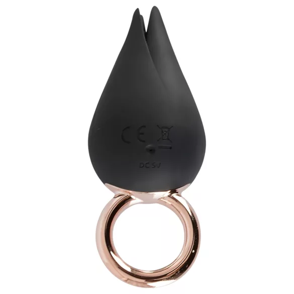 Belou - Akku-betriebener, wasserdichter Klitoris-Vibrator (schwarz)