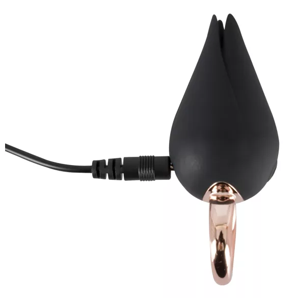 Belou - Akku-betriebener, wasserdichter Klitoris-Vibrator (schwarz)