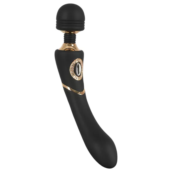 Cleopatra Wand - Akku-vibrationsgerät, wasserdicht (schwarz)