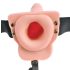 Fetisch Strap-On 6 – Aufladbarer, hohler Vibrator (natur)