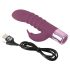 Rabbit-Vibrator – Wiederaufladbarer G-Punkt-Vibrator mit Klitorisarm (Lila)