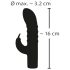 Rabbit-Vibrator – Wiederaufladbarer G-Punkt-Vibrator mit Klitorisarm (Lila)