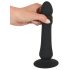 Black Velvet - Akku-Analvibrator mit Stoßfunktion (schwarz)