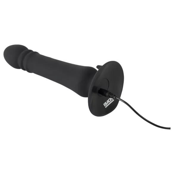 Black Velvet - Akku Stoß-Analdildo (Schwarz)