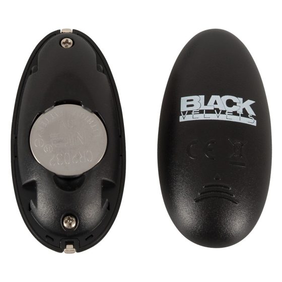 Black Velvet - akkubetriebener, stoßender Analvibrator (schwarz)