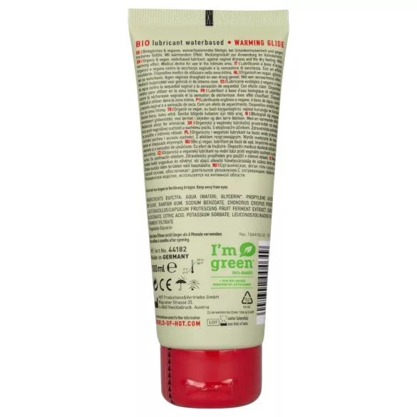 HOT BIO Wärmendes - veganes Gleitgel (100ml)