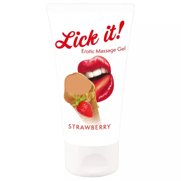 Lick it! - 2in1 essbarer Gleitgel - Erdbeere (50ml)