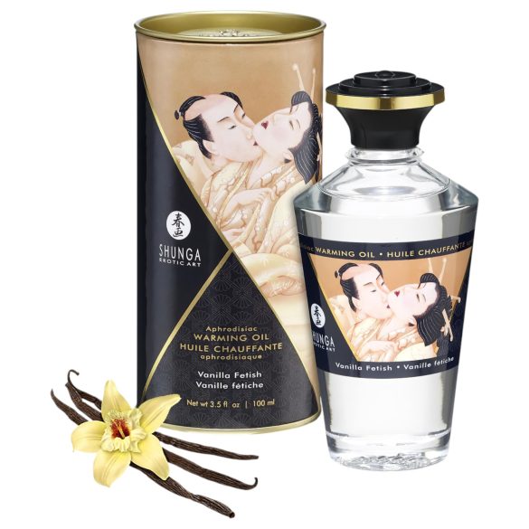 Shunga - wärmendes Massageöl - Vanille (100 ml)