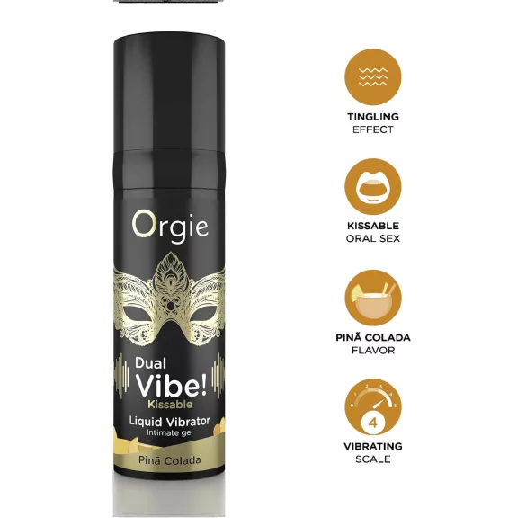 Orgie Dual Vibe! - Flüssiger Vibrator - Pinã Colada (15ml)