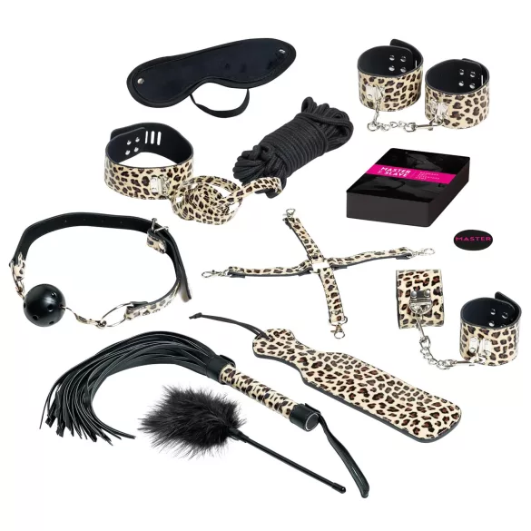Master & Slave - Bondage Spielset (braun-schwarz)