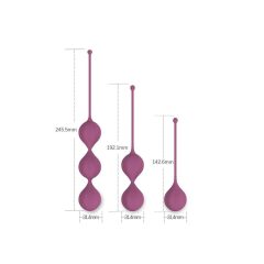 Cotoxo Belle - 3-teiliges Liebeskugel Set (violett)
