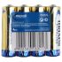 4er Pack langlebige AA-Batterien