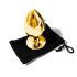 Sunfo - Metall Analplug mit rotem Stein (Gold)