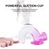 Sunfo - Haftbarer Dildo mit Hoden - 22cm (transparent-lila)