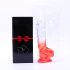 Sunfo - Saugnapf Dildo mit Hoden - 21cm (transparent-rot)