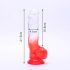 Sunfo - Saugnapf Dildo mit Hoden - 21cm (transparent-rot)