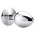Sunfo - Metall Analplug mit weißem Stein (silber)