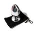 Sunfo - Metall Anal Plug mit lila Stein (Silber)