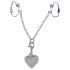 Strassherz Intimschmuck (silber)