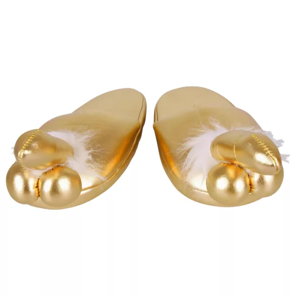 Penis Pantoffeln - Gold