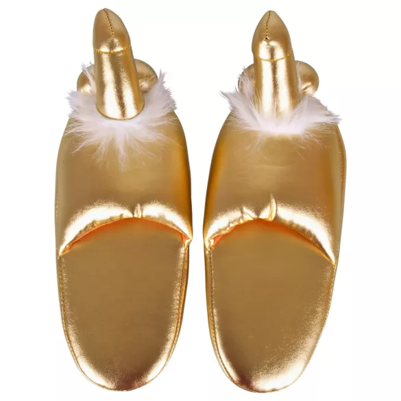 Penis Pantoffeln - Gold