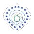 Funkelnde Diamanten Intimschmuck Set - 3-teilig (Blau)