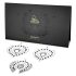 Funkelnde Diamanten Intimschmuck-Set - 3-teilig (schwarz)
