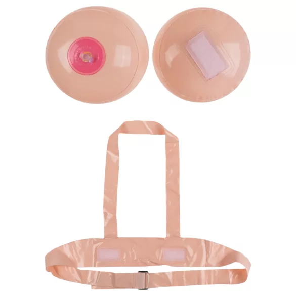 Boob Battle - Aufblasbarer Strap-On-Busenwettkampf (natur)