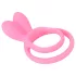 Pulselock Cocktura - Penis- und Hodenring mit Häschenmotiv (pink)