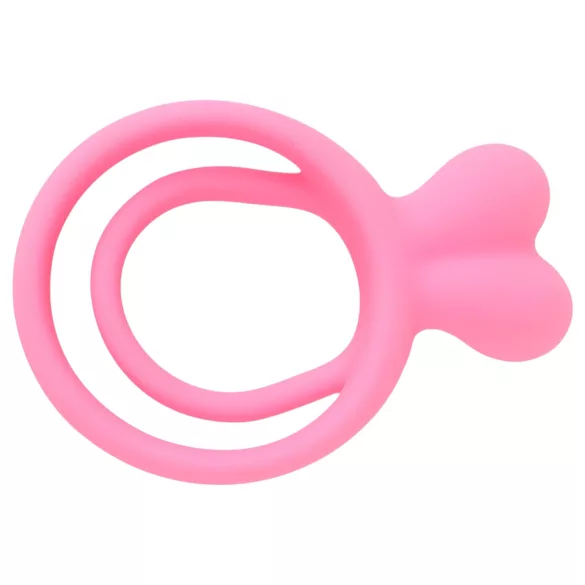 Pulselock Cocktura - Penis- und Hodenring mit Häschenmotiv (pink)