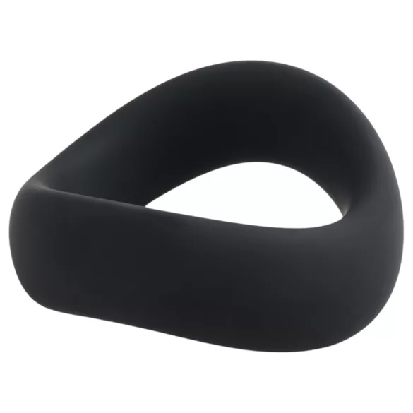 Pulselock Cocktura - gedrehter Silikon-Hodenring (schwarz) - 45 mm