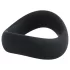Pulselock Cocktura - gedrehter Silikon-Hodenring (schwarz) - 45 mm