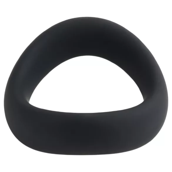 Pulselock Cocktura - gedrehter Silikon-Hodenring (schwarz) - 45 mm