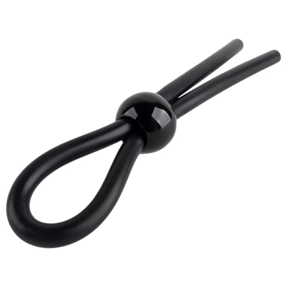 Pulselock Forge - Verstellbarer Lasso-Penisring aus Silikon (schwarz)
