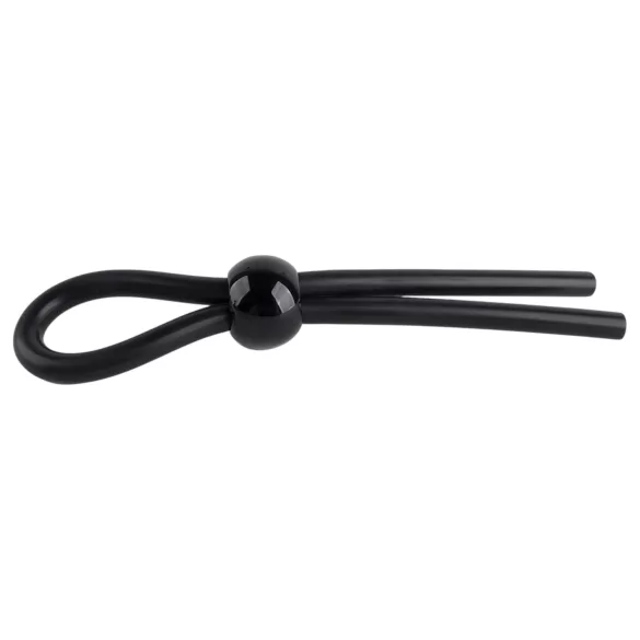 Pulselock Forge - Verstellbarer Lasso-Penisring aus Silikon (schwarz)