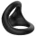Pulselock Taur - konturierter Penis- und Hodenring (schwarz)