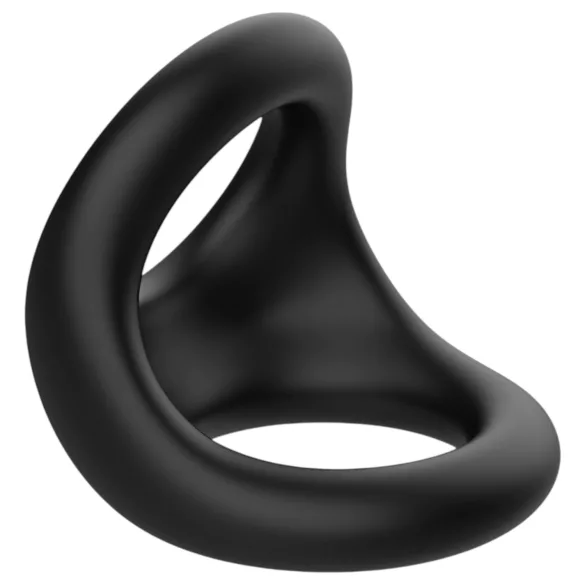 Pulselock Taur - konturierter Penis- und Hodenring (schwarz)