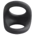 Pulselock Taur - konturierter Penis- und Hodenring (schwarz)