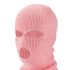 Balaclava - Strick-Saugmaske mit 3 Öffnungen (Pink)