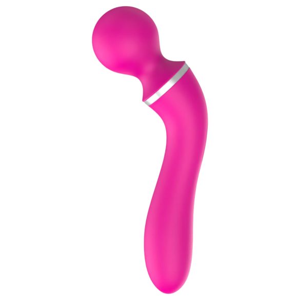 Einsamer 2in1 – Massage & G-Punkt Vibrator mit 3 Aufsätzen (Pink)