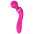 Einsamer 2in1 – Massage & G-Punkt Vibrator mit 3 Aufsätzen (Pink)