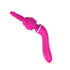   Lonely - 2in1 Austauschbarer Massagekopf und G-Punkt Vibrator (Pink)
