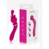 Einsamer 2in1 – Massage & G-Punkt Vibrator mit 3 Aufsätzen (Pink)