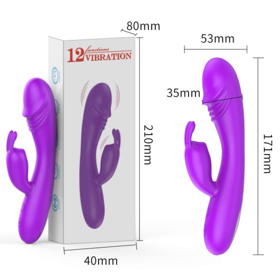 Lonely - aufladbarer Vibrator mit Klitorisarm und G-Punkt-Stimulator (pink)