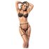 Mapalé - Strapset Dessous Trio (Schwarz) - L/XL