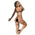 Mapalé - Strapset Dessous Trio (Schwarz) - L/XL