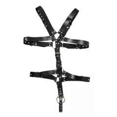 ZADO - schwarzes Leder Herren-Body-Harness (S-L)
